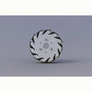 127mm Mecanum Wheels w/ Basic Rollers (2x Left, 2x Right)