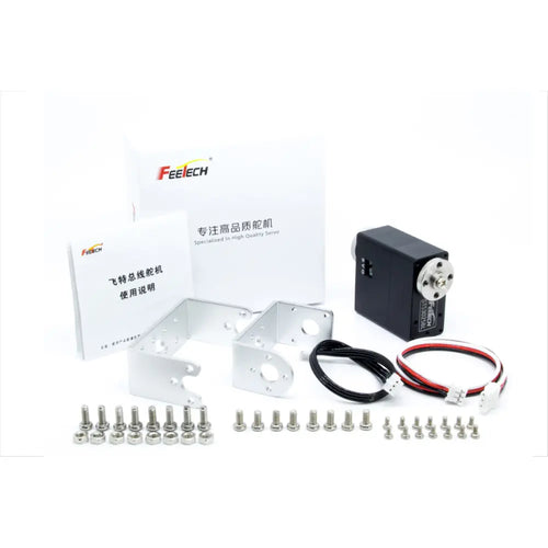FeeTech 12 V 40 kg 85 U/min Bürstenloser Motor 360 Grad Doppelwellen-TTL-Servo FeeTech 12V 40kg 85RPM Brushless Motor 360 degrees Double Shaft TTL Servo