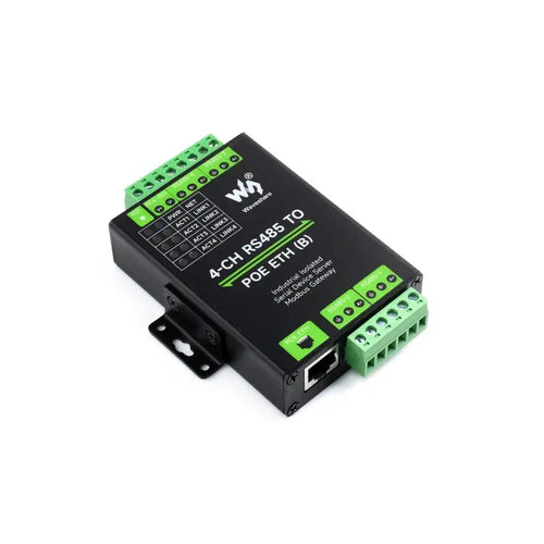 Waveshare 4-Kanal RS485 zu RJ45 Ethernet Serieller Server mit PoE Ethernet Port Waveshare 4-Channel RS485 to RJ45 Ethernet Serial Server w/ PoE Ethernet Port