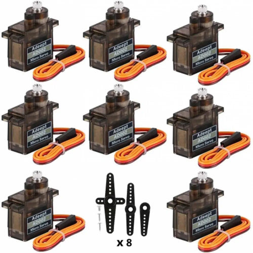 Adeept AD002 Servo Motor for RC Robot Car (8x) Adeept AD002 Servo Motor for RC Robot Car (8x)