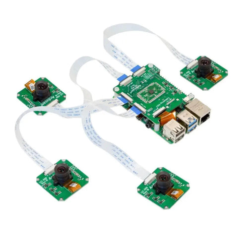 Arducam 1MP*4 Quadrascopic Monochrome Camera Bundle Kit Arducam 1MP*4 Quadrascopic Monochrome Camera Bundle Kit