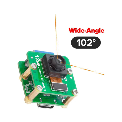 ArduCam 12MP IMX708 USB UVC 102° Wide Angle Fixed-Focus Camera ArduCam 12MP IMX708 USB UVC 102° Wide Angle Fixed-Focus Camera