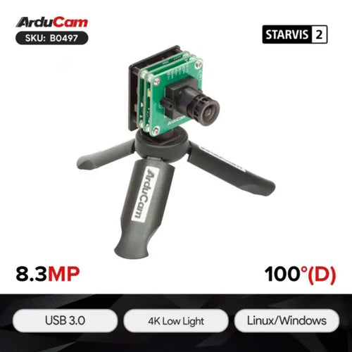 Módulo de Cámara USB 3.0 Arducam 8.3MP Sony STARVIS 2 IMX678 de Enfoque Manual para Baja Luz c/ Carcasa Arducam 8.3MP Sony STARVIS 2 IMX678 Low Light Manual Focus USB 3.0 Camera Module-w/ Encolsure