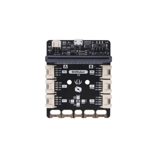 BitMaker_V2 JST 2.0 Batterieanschluss und 6 Grove-Anschlüsse BitMaker_V2 JST 2.0 Battery Connector & 6 Grove Connectors