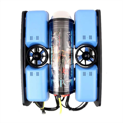 Véhicule Sous-Marin Télécommandé en Kit BlueROV2 avec 100m de Câble et 2 Lumières BlueROV2 Advanced Remote Operated Underwater Vehicule Kit w/100m Tether & 2 Lights