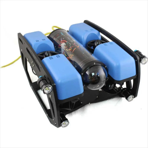 Véhicule Sous-Marin Télécommandé en Kit BlueROV2 avec 100m de Câble et 2 Lumières BlueROV2 Advanced Remote Operated Underwater Vehicule Kit w/100m Tether & 2 Lights