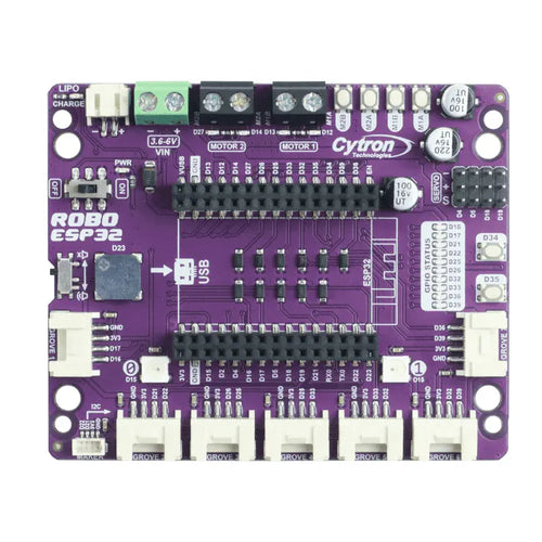 Controlador de Robot Cytron Robo ESP32: Simplificando la Robótica c/ ESP32 Cytron Robo ESP32: Simplifying Robotics w/ ESP32