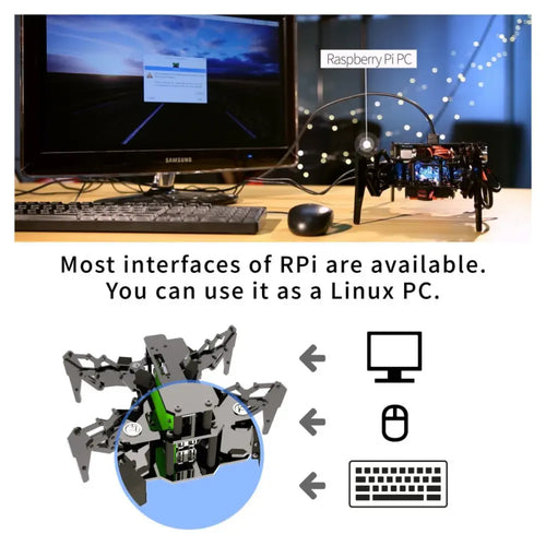 Adeept Kit Robot Araignée Quadrupède DarkPaw pour Raspberry Pi Adeept DarkPaw Quadruped Spider Robot Kit for Raspberry Pi