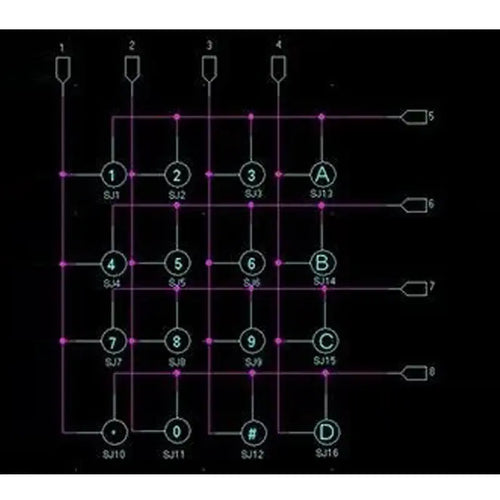 Elecrow 16-Tasten 4x4-Matrix Kunststoff Tastenfeld Modul, DIY-Kit für Arduino Elecrow 16-Key 4x4-Matrix Plastic Keypad Array Module, DIY Kit for Arduino