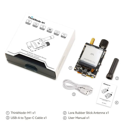 Elecrow ThinkNode M1 LoRa Meshtastic Transceiver 1.54 Elecrow ThinkNode M1 LoRa Meshtastic Transceiver 1.54" EPD Screen GPS nRF52840 w/o Case 915 MHz