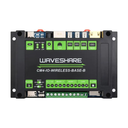 Industrielles IoT 5G/4G Drahtlose Erweiterung für RPi CM4 mit USV, M.2 Slot, 4G Modul (EU) Industrial IoT 5G/4G Wireless Exp. for RPi CM4 w/ UPS, M.2 Slot, 4G Module (EU)
