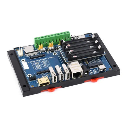 Industrielles IoT 5G/4G Drahtlose Erweiterung für RPi CM4 mit USV, M.2 Slot, 4G Modul (EU) Industrial IoT 5G/4G Wireless Exp. for RPi CM4 w/ UPS, M.2 Slot, 4G Module (EU)