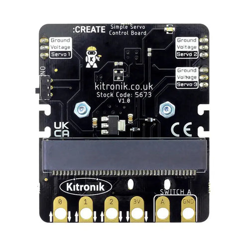 Kitronik Simple Servo Control Board for BBC micro:bit Kitronik Simple Servo Control Board for BBC micro:bit