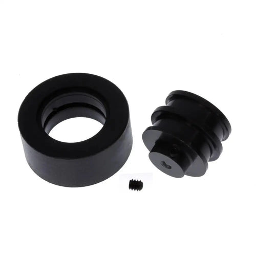 Large Rubber Wheel w/ Hub 28mm Diameter 2mm Shaft Hole Black Large Rubber Wheel w/ Hub 28mm Diameter 2mm Shaft Hole Black