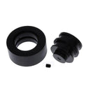 Large Rubber Wheel w/ Hub 28mm Diameter 2mm Shaft Hole Black