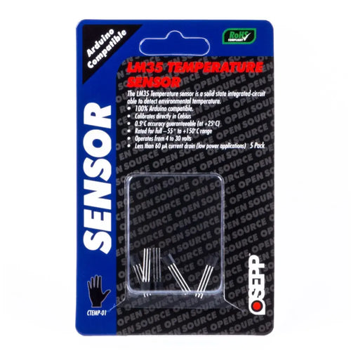 Sensor de Temperatura LM35 (5 piezas) LM35 Temperature Sensor (5pk)