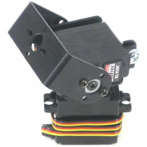 Kit Tourelle Pan/Tilt Aluminium Lynxmotion Micro avec Servo (Noir) Lynxmotion Micro Pan and Tilt Kit with Servos  (Black)