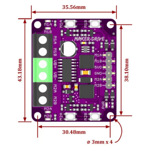 Maker Besturing H-Brug Motor Bestuurder Programma voor Beginners Maker Drive H-Bridge Motor Driver for Beginner