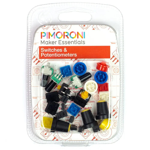 Essentiële benodigdheden voor Pimoroni-makers - schakelaars & potentiometers Pimoroni Maker Essentials - Switches & Potentiometers
