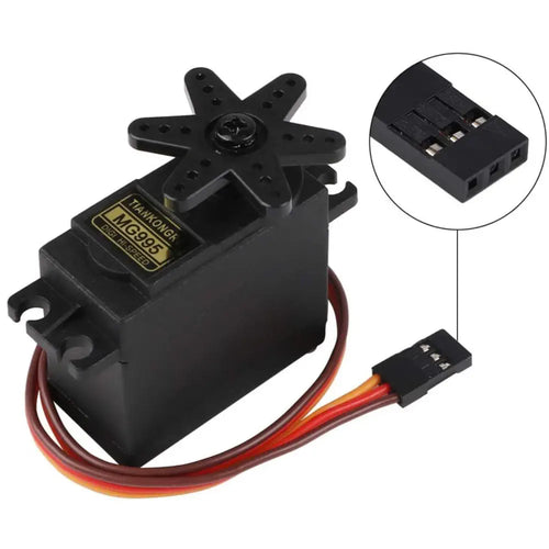 MG995 Servomotor, RC servo, 20 kg Metal Gear-servo (4x) MG995 Servo Motor, RC Servo, 20 kg Metal Gear Servo (4x)