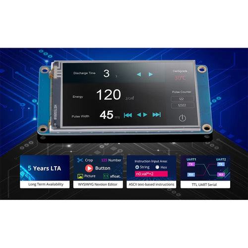 Pantalla Táctil HMI de 3,2 pulg Nextion NX4024T032, Serie Básica Nextion NX4024T032 3.2-Inch Basic Series HMI Touch Display