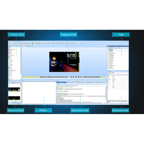 Pantalla Táctil Resistiva de 4,3 pulg Nextion NX4827K043 de la Serie Mejorada Nextion NX4827K043 4.3-Inch Enhanced Series HMI Resistive Touch Display