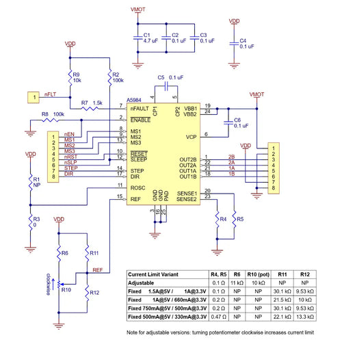 Pololu A5984 Stepper Motor Driver Carrier, Adjustable Current Pololu A5984 Stepper Motor Driver Carrier, Adjustable Current
