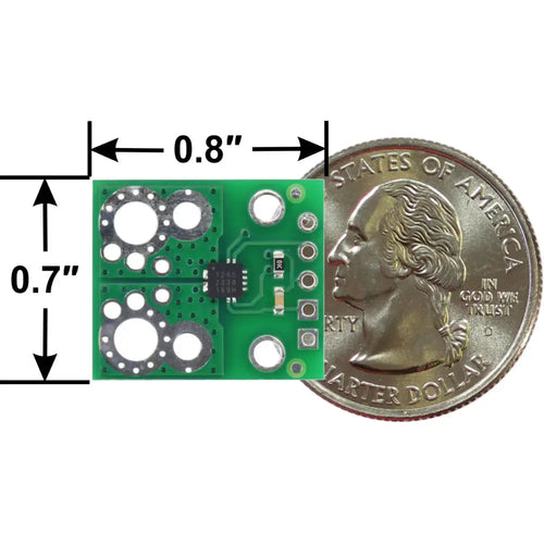 Pololu ACS71240KEXBLT-030B3 Stroomsensor Carrier -30A tot +30A, 3.3V Pololu ACS71240KEXBLT-030B3 Current Sensor Carrier -30A to +30A, 3.3V