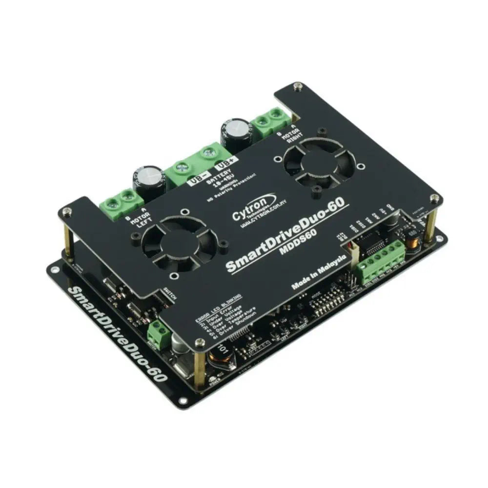 Cytron SmartDrive Duo-60 モータードライバーボード Cytron SmartDriveDuo Smart Dual Channel 60A Motor Driver - RobotShop