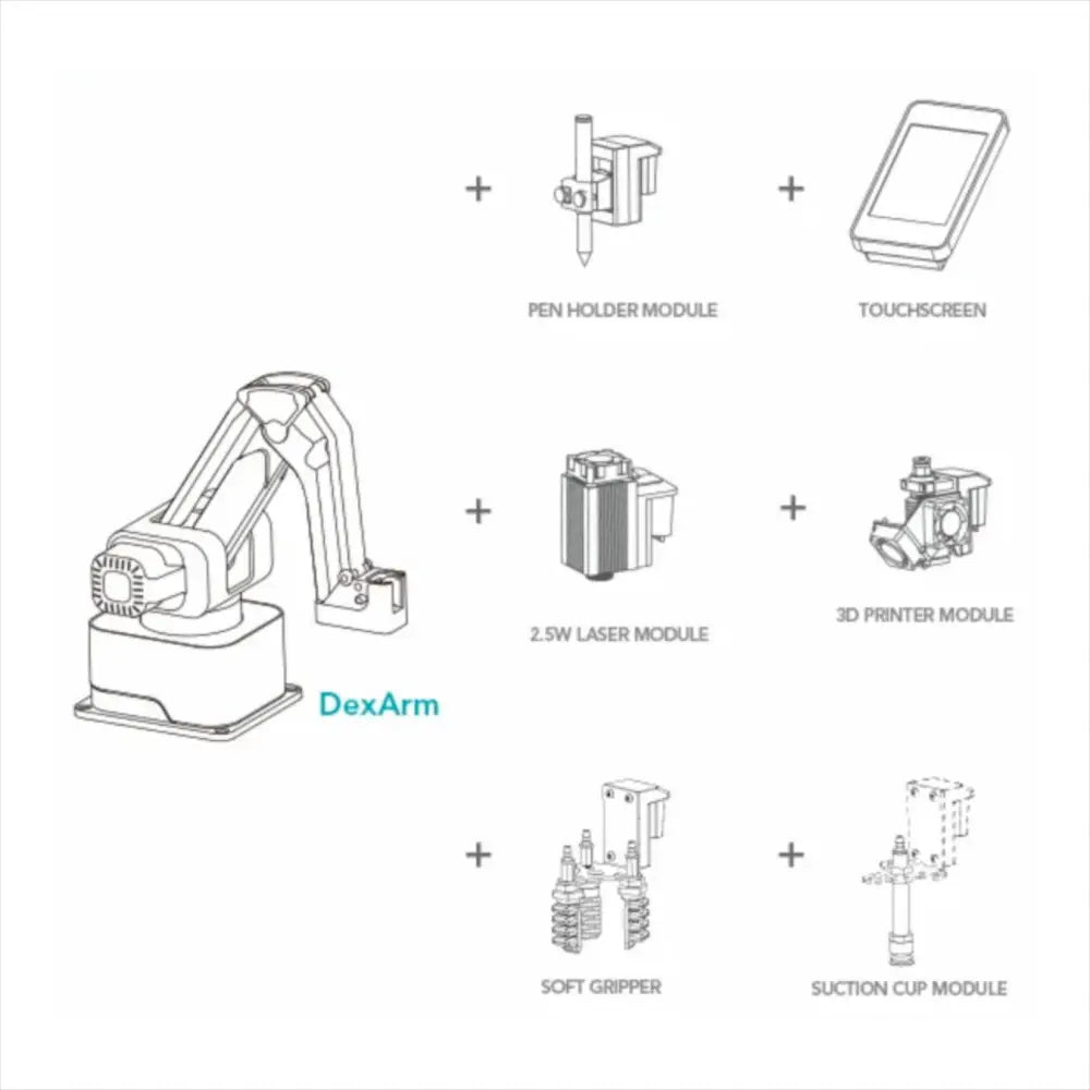 Rotrics DexArm Luxury Edition AllInOne Robotic Arm