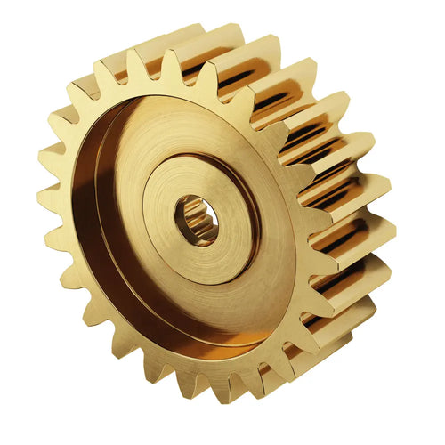 ServoCity Serie 2305, Engranaje de Servo de Latón, MOD 0.8 (Spline de 24 Dientes, 24 Dientes) ServoCity 2305 Series Brass, MOD 0.8, Servo Gear (24 Tooth Spline, 24 Tooth)