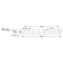 ServoCity 1106 Series Square Beam (10 Hole, 80mm Length)