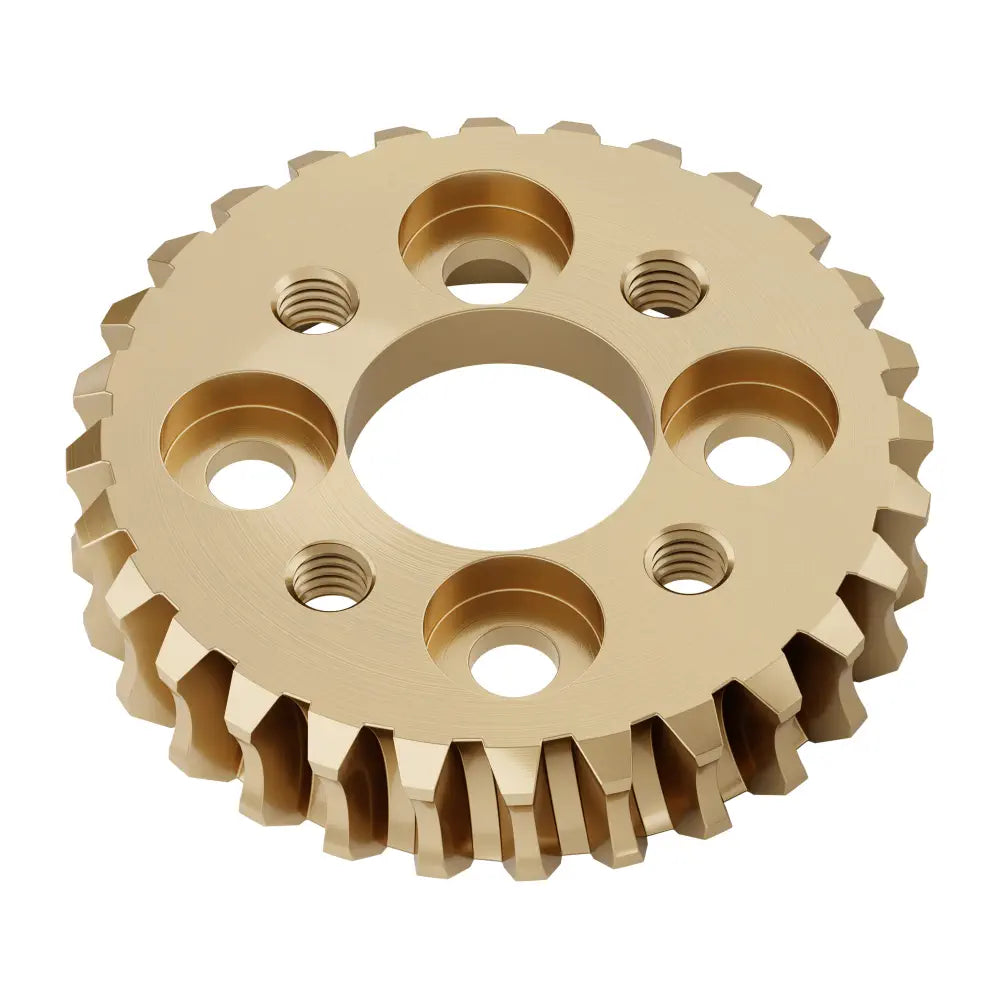 ServoCity 2314 Series Brass, MOD 1.25, Hub Mount Worm Gear (14mm Bore