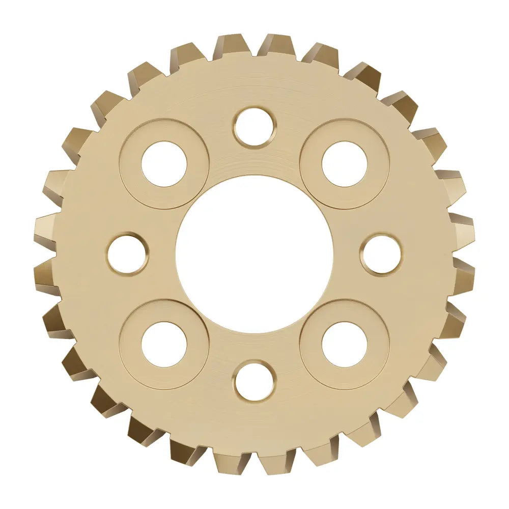 ServoCity 2314 Series Brass, MOD 1.25, Hub Mount Worm Gear (14mm Bore