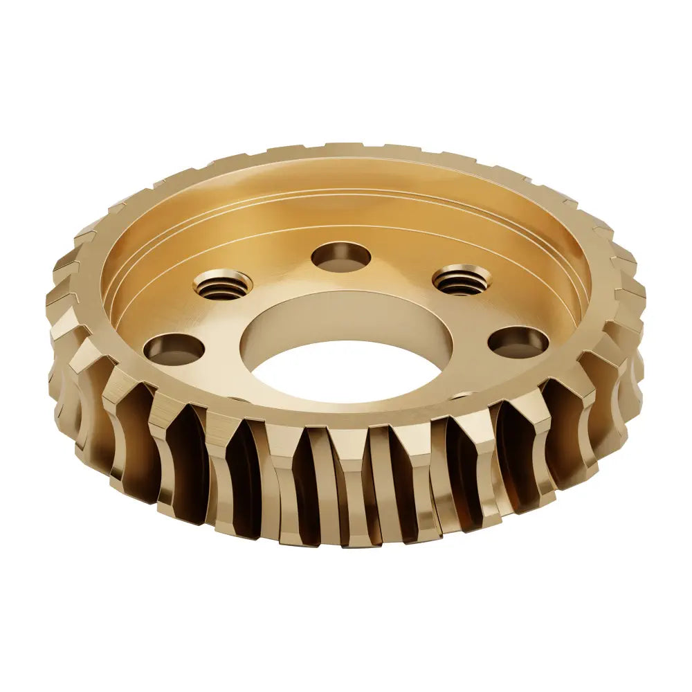 ServoCity 2314 Series Brass, MOD 1.25, Hub Mount Worm Gear (14mm Bore
