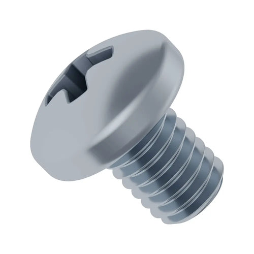 ServoCity M3 x 0.5mm Verzinkte Pan Head Schroef (4mm Lengte) - 6 Pack ServoCity M3 x 0.5mm Zinc-Plated Pan Head Screw (4mm Length) - 6 Pack