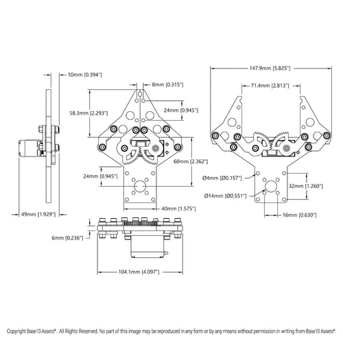 ServoCity Servo-Driven Parallel Gripper Kit (Servo Included) ServoCity Servo-Driven Parallel Gripper Kit (Servo Included)