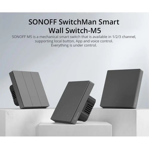 SONOFF SwitchMan Slimme Wandschakelaar (M5-2C-86W) SONOFF SwitchMan Smart Wall Switch (M5-2C-86W)