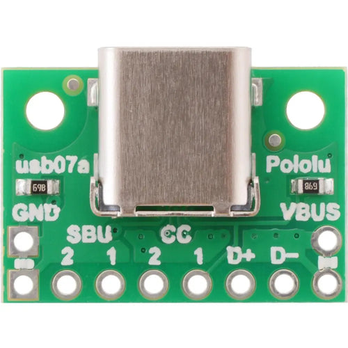 Pololu USB 2.0 Typ-C Steckverbinder Breakout Board Pololu USB 2.0 Type-C Connector Breakout Board