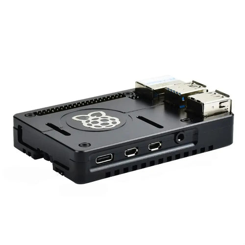 Waveshare Lichtgewicht Aluminiumlegering Behuizing voor Raspberry Pi 4, CNC Verwerking Waveshare Lightweight Case for Raspberry Pi 4, CNC Processing