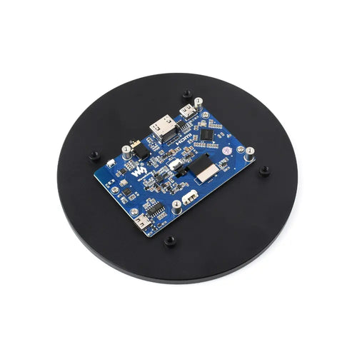 Pantalla Táctil Redonda HDMI de 5 pulg Waveshare, 1080 × 1080, IPS, Táctil de 10 Puntos, Panel de Vidrio Templado con Unión Óptica Waveshare 5" HDMI Round Touch Display, 1080 × 1080, IPS, 10-Point Touch, Optical Bonding Toughened Glass Panel