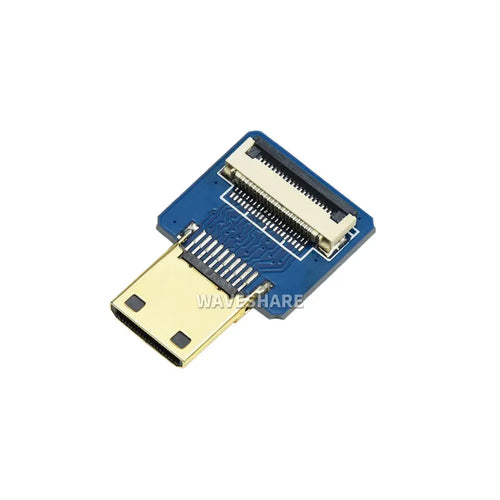 Waveshare DIY HDMI Cable: Mini HDMI Adapter Horizontal Waveshare DIY HDMI Cable: Mini HDMI Adapter Horizontal