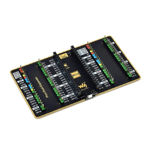 Waveshare Dubbele GPIO Expander voor Raspberry Pi Pico, 2 Sets van Male Headers Waveshare Dual GPIO Expander for Raspberry Pi Pico, 2 Sets of Male Headers