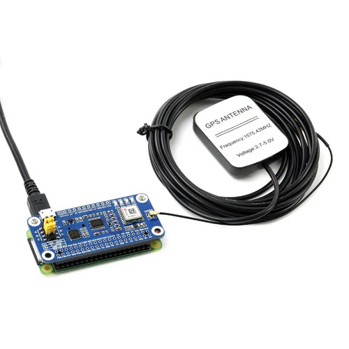 Waveshare MAX-M8Q GNSS HAT voor Raspberry Pi, Multi-Constellatie Ontvanger Ondersteuning, GPS, Beidou, Galileo, GLONASS Waveshare MAX-M8Q GNSS HAT for Raspberry Pi, Multi-Constellation Receiver Support, GPS, Beidou, Galileo, GLONASS
