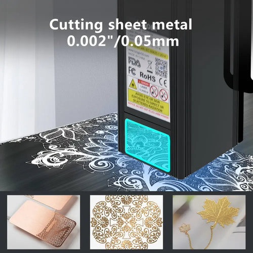 LONGER RAY5 20W Laser Engraver Cutter, Fixed Focus, 0.08*0.1mm Laser Spot, Color Touchscreen, 32-Bit Chipset, Support APP Connection, Working Area 375*375mm