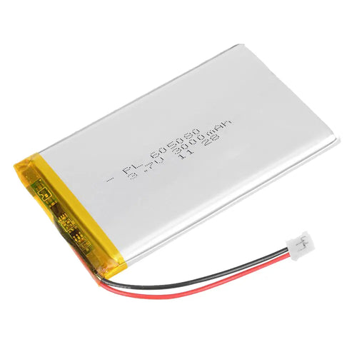 3000mah 3.7V Lipo Battery 605080