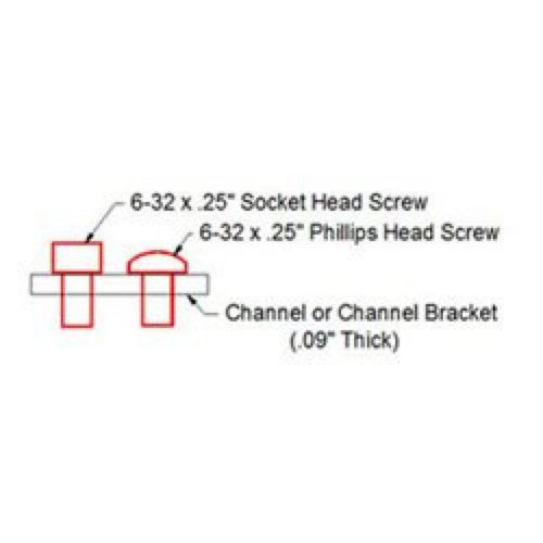 1" 6-32 Socket Head Machine Screw (25pk)