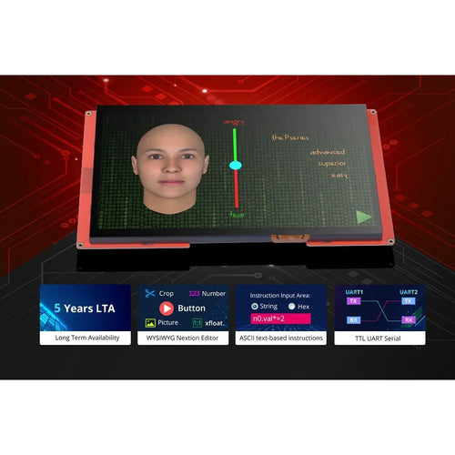 Nextion 10.1-Inch NX1060P101 Intelligent Series Resistive HMI Touch Display