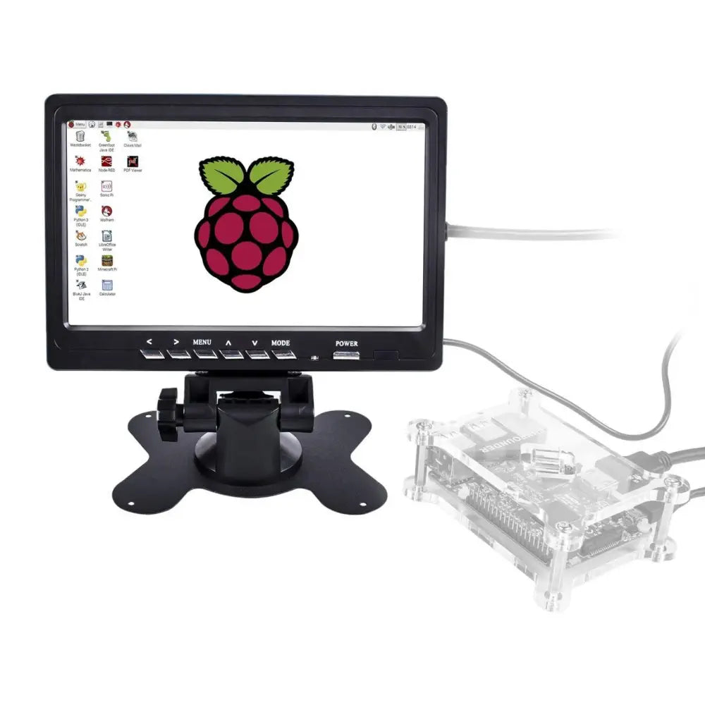 1024x600 7 Zoll HD TFT LCD Display AV/VGA/HDMI für Raspberry Pi - RobotShop