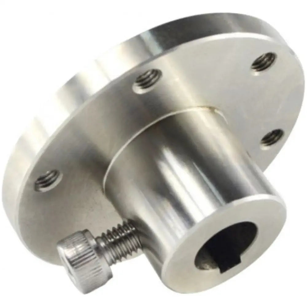 12mm Shaft Universal Stainless Mounting Key Hub - RobotShop